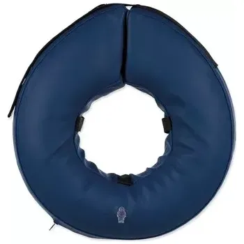 Ochranný límec pro zvířata Trixie Límec ochranný nafukovací vel. M-L modrý