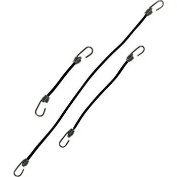 Upínací popruh Web-tex Gumicuk upevňovací 8mm 75cm ČERNÝ