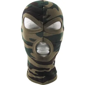 Pokrývka hlavy MFH Kukla bavlněná 3 otvory WOODLAND