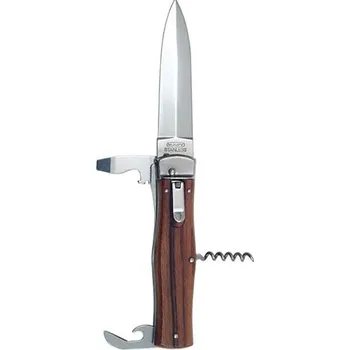 Sebeobrana MIKOV Nůž vyhazovací 241-ND-4-KP s dřevěnou střenkou s otvíráky