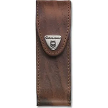 Pouzdro na nůž VICTORINOX Pouzdro kožené na nůž 111mm 1-3 HNĚDÉ