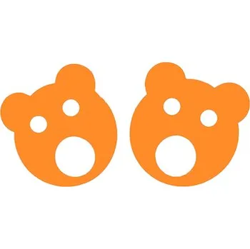 Nadlehčovací kroužky BABY MEDVÍDEK (pár) 160x38mm, oranžová pruh.