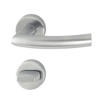 HOPPE kování TRONDHEIM, interiérové, klika-klika, F69 nerez mat, rozeta WC