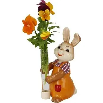 Velikonoční dekorace Goebel Figurka zajíčka s vázou květinový sen