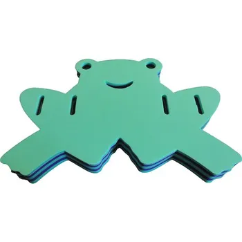 Plovací deska Plavecká deska ŽABKA 390x300x38, zelená pruh.