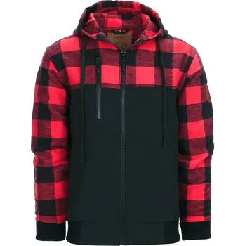 Pánská mikina Mikina LUMBERSHELL ČERVENO/ČERNÁ Mikina LUMBERSHELL ČERVENO/ČERNÁ vel. S