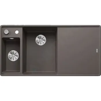 Granitový dřez Blanco Axia III 6 Silgranitový dřez, 990x500 mm, s ovládáním odtoku a příslušenstvím, InFino, šedá, 527231