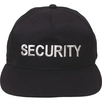 Pokrývka hlavy MFH Čepice baseball výšivka SECURITY uni velikost ČERNÁ