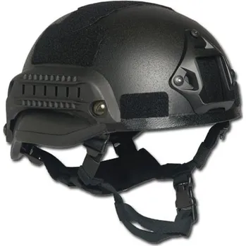 Airsoft MIL-TEC® Helma US typ MICH 2002 kompletní ČERNÁ