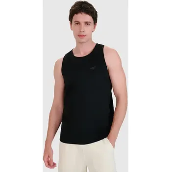 Pánské tílko Pánské tílko 4F 4FWMM00TSLEM126 DEEP BLACK S