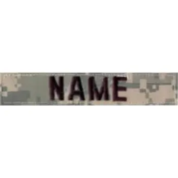 Příslušenství pro sportovní střelbu MILITARY RANGE Nášivka jmenovka "NAME" VELCRO ACU DIGITAL