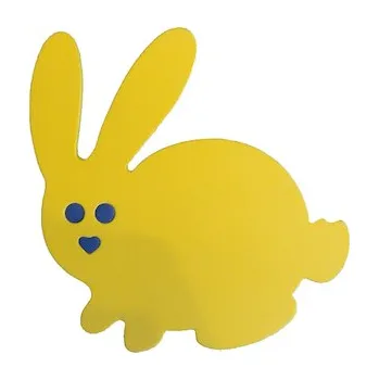 Plovací deska Plavecká deska ZAJÍC 350x300x38, žlutá