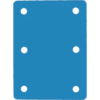 Plavecký ponton (6 otvorů) 950x700x38, modrá pruh.