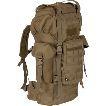 turistický batoh MFH Batoh bojový MOLLE 65l polstrovaný ALU výztuha COYOTE