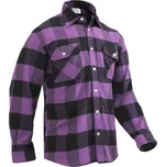 Košile dřevorubecká FLANNEL kostkovaná FIALOVÁ Košile dřevorubecká FLANNEL kostkovaná FIALOVÁ vel. XXL