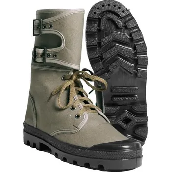 Těžké boty MIL-TEC® Boty COMANDO plátěné s přezkami ZELENÉ
