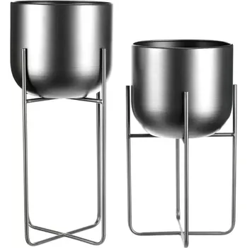 Stojan na květiny Set 2 kovových stojanů na květiny FA5005 - SLEVA 3% s kodem radost25