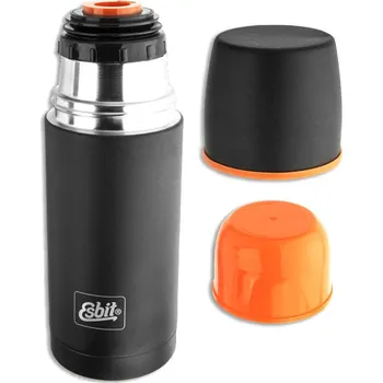Termoska ESBIT® Termoska nerezová se dvěma uzávěry 1l ČERNÁ