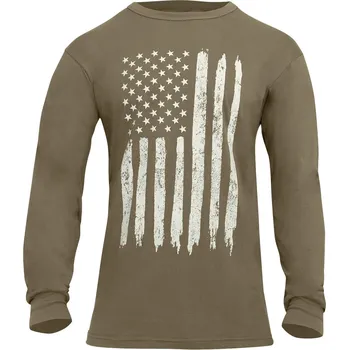 Triko BÍLÁ vlajka USA dlouhý rukáv COYOTE Triko BÍLÁ vlajka USA dlouhý rukáv COYOTE vel. M