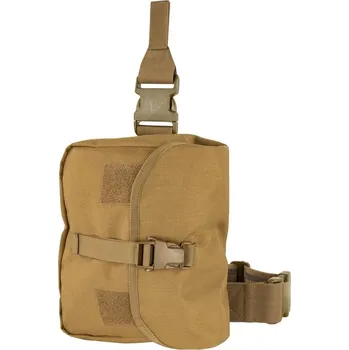 CONDOR OUTDOOR Pouzdro RIG na plynovou masku stehenní COYOTE