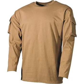 Triko taktické s VELCRO panelem a kapsou na rukávu COYOTE Triko taktické s VELCRO panelem a kapsou na rukávu COYOTE vel. M