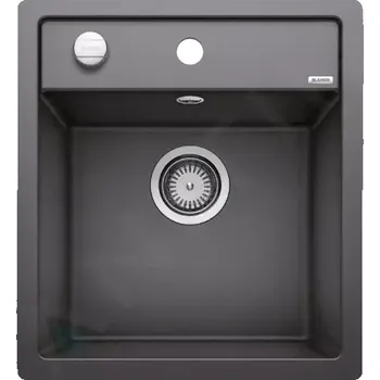 Granitový dřez Blanco Dalago 45 Silgranitový dřez, 455x500 mm, s ovládáním odtoku, antracit, 517166