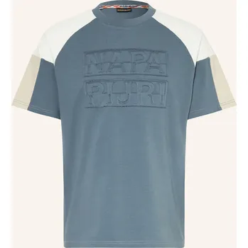 Pánské tričko Napapijri Pánské Tričko Cenci, černošedá / bílá, XL