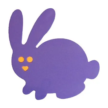 ZAJÍC 8mm 350x300x8, fialová