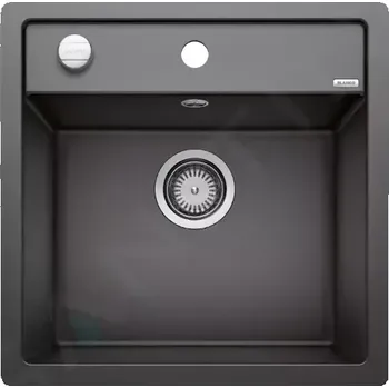 Granitový dřez Blanco Dalago 5 Silgranitový dřez, 505x500 mm, s ovládáním odtoku, antracit, 518530
