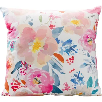 Polštář Polštář Sunny 02, 45 × 45 cm, květy na bílém pozadí SUNNY 02