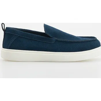 Dětská móda Reserved - Kožené mokasíny - tmavomodrá - 713DJ-59X - 713DJ-59X-30