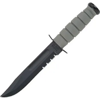 Bojový nůž KA-BAR Nůž bojový ozubené ostří plast. pouzdro FOLIAGE GREEN