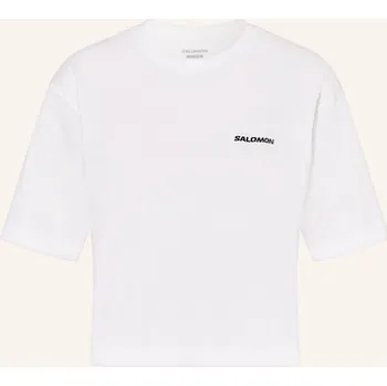 Dámské tričko Salomon Dámské Tričko Logo Short, bílá, 40
