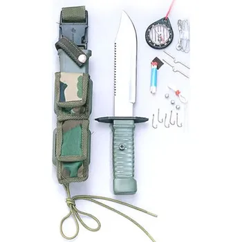 Bojový nůž ROTHCO Nůž s pevnou čepelí na přežití SURVIVAL