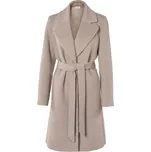 Kabát z baby alpaky a merino vlny COLETTE šedý M / Šedá