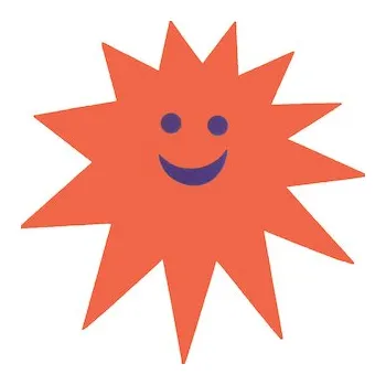 Plovací deska Plavecká deska SLUNCE 450x450x38, červená