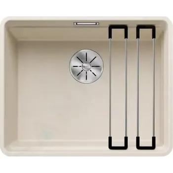 Granitový dřez Blanco Etagon 500 Silgranitový dřez, 527x427 mm, s příslušenstvím, InFino, jemná bílá, 527074