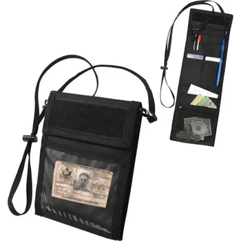 Obal na doklad ROTHCO Pouzdro na krk DELUXE na doklady ID ČERNÉ