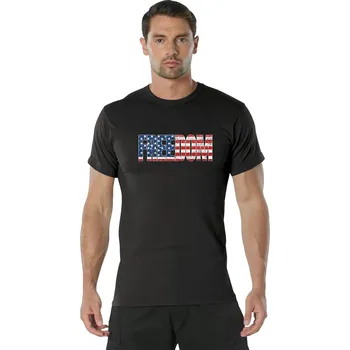 Triko FREEDOM US vlajka ČERNÉ Triko FREEDOM US vlajka ČERNÉ vel. L