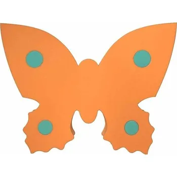 Plovací deska Plavecká deska MOTÝL 390x300x38, oranžová pruh.