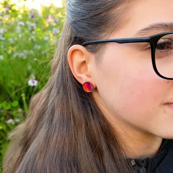 Náušnice art-wood.cz Náušnice pecky - Lokon