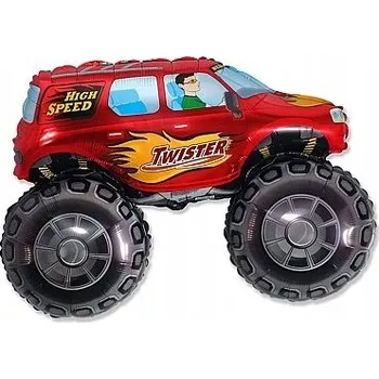 Balónek Fóliový balónek Auto Twister - Monster Truck Modrý 62 cm Flexmetal