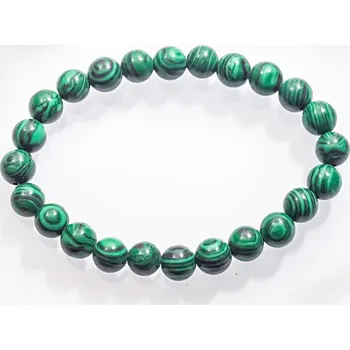 Drahý kámen River Šperky. Náramek. 9925039 Přírodní kameny, polodrahokam Malachit