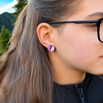 Náušnice art-wood.cz Náušnice pecky - Waka