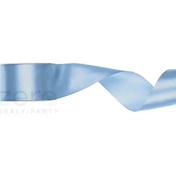 Stuha Stuha atlasová 5 cm x 25 m - mlhavě modrá