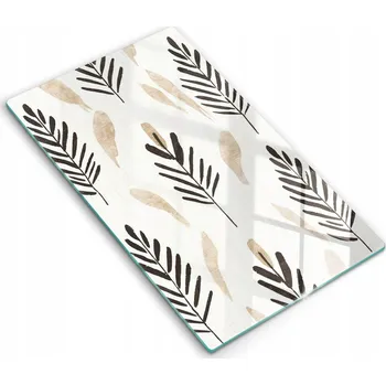 Kuchyňské prkénko Skleněné kuchyňské prkénko eko premium ideální 30x52 cm Boho rostliny