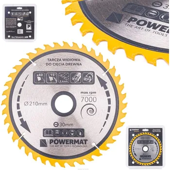 Pilový kotouč POWERMAT TDD-210x30x40Z Pilový kotouč na dřevo 210x30mm 40Z