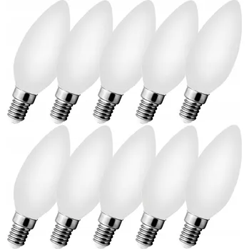 Žárovka LED žárovka E14 Filament 4W SVÍČKA MLÉČNÁ NEUTRÁLNÍ