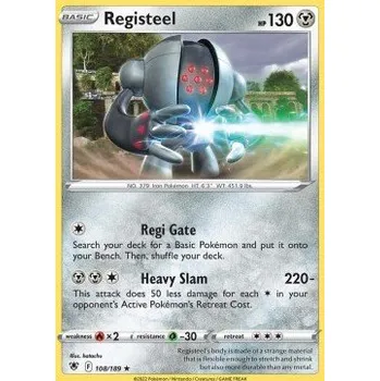 Sběratelská karetní hra Pokémon ASR 108/189 Registeel - Astral Radiance Stav: Near Mint, Verze: NORMAL