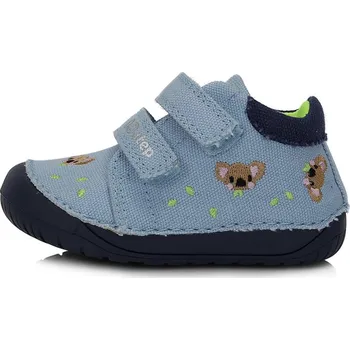 Dívčí tenisky Plátěné tenisky C070-41709A modrá s koalou (tmavá podrážka), D.D.Step Velikost: 22